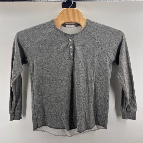 Marine Layer Mens Gray Long Sleeve Henley Button Up Shirt Size L - Picture 2 of 8